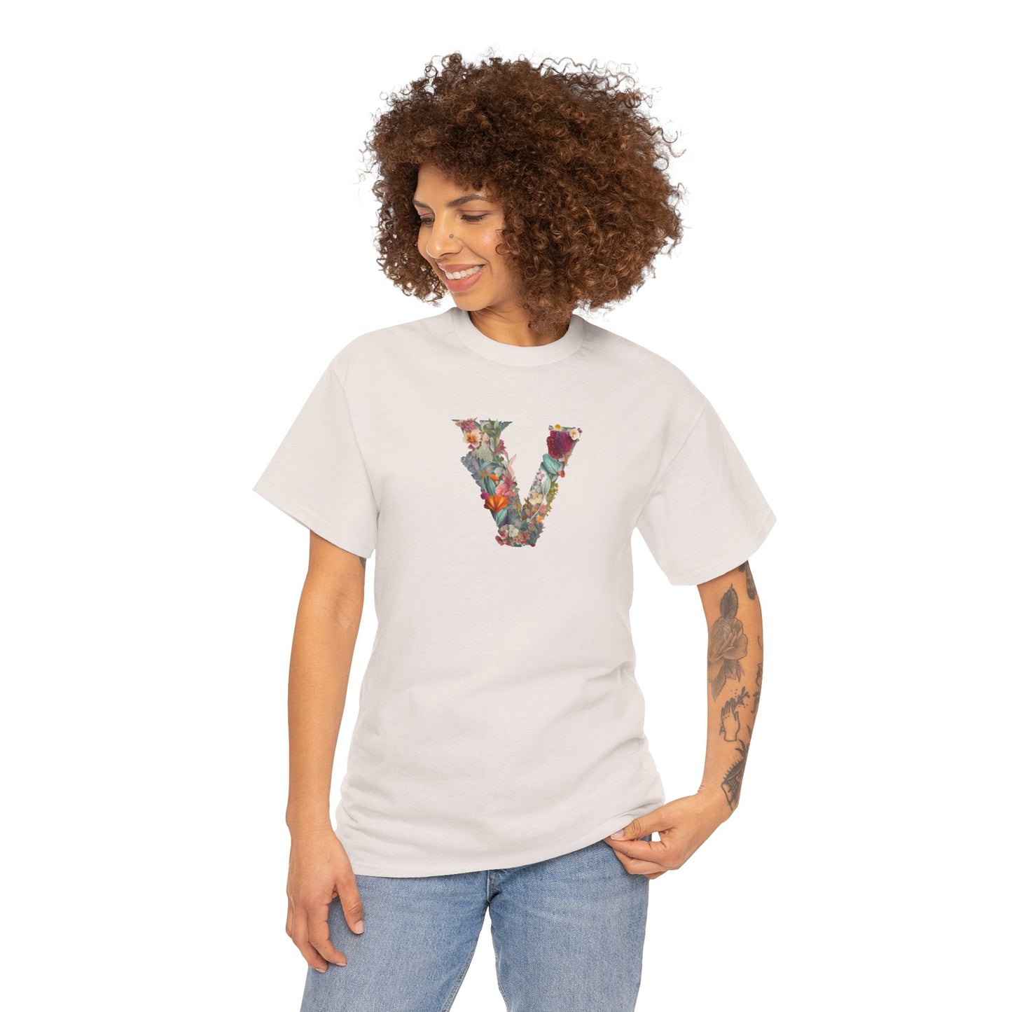 Unisex Heavy Cotton Tee "V"