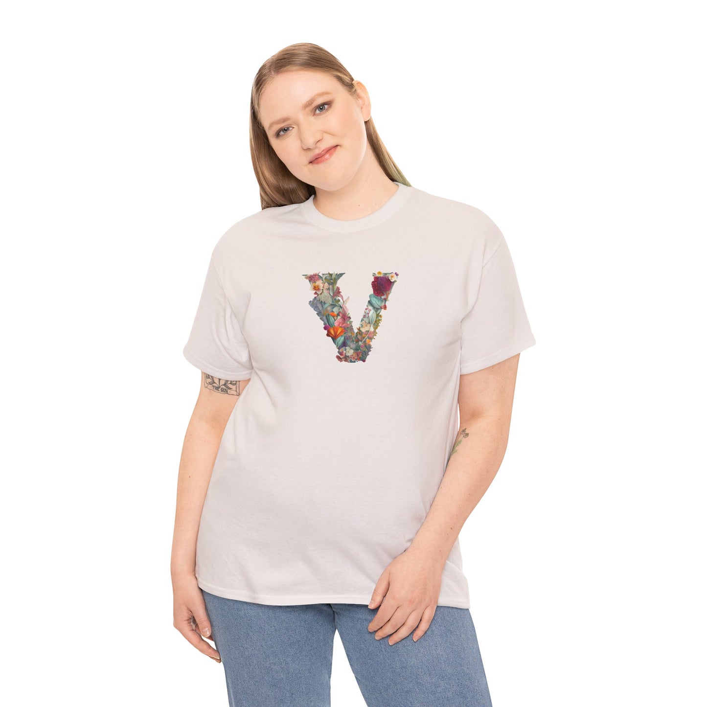 Unisex Heavy Cotton Tee "V"