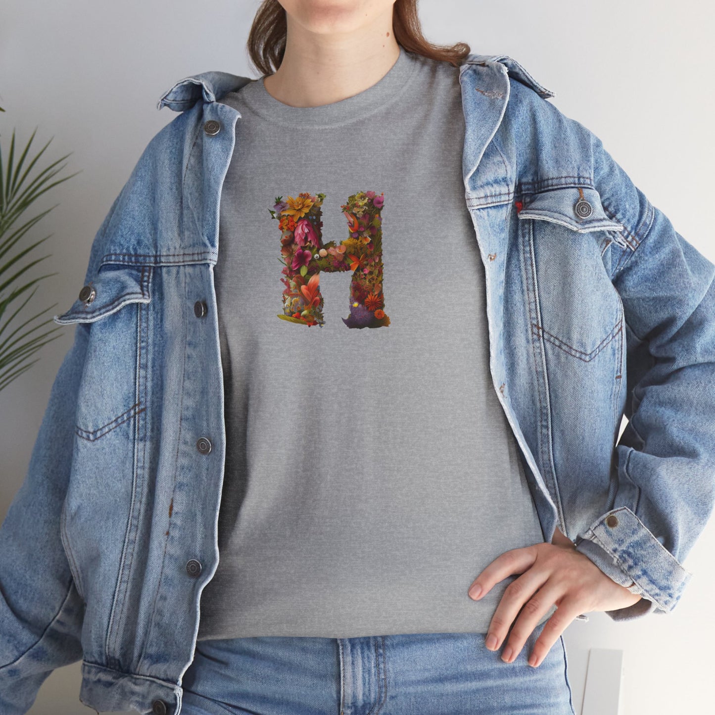 Unisex Heavy Cotton Tee "H"