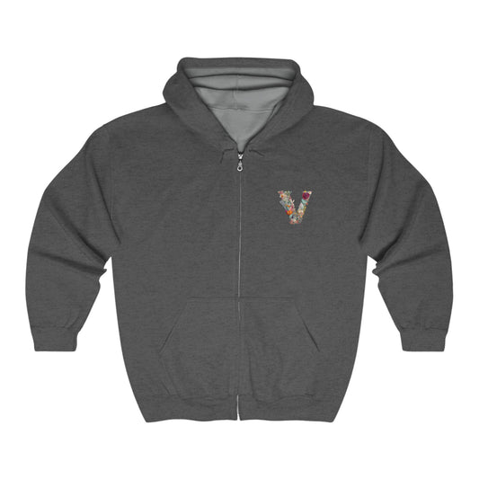 Unisex Heavy Blend™ Full Zip Hooded Sweatshirt "V"