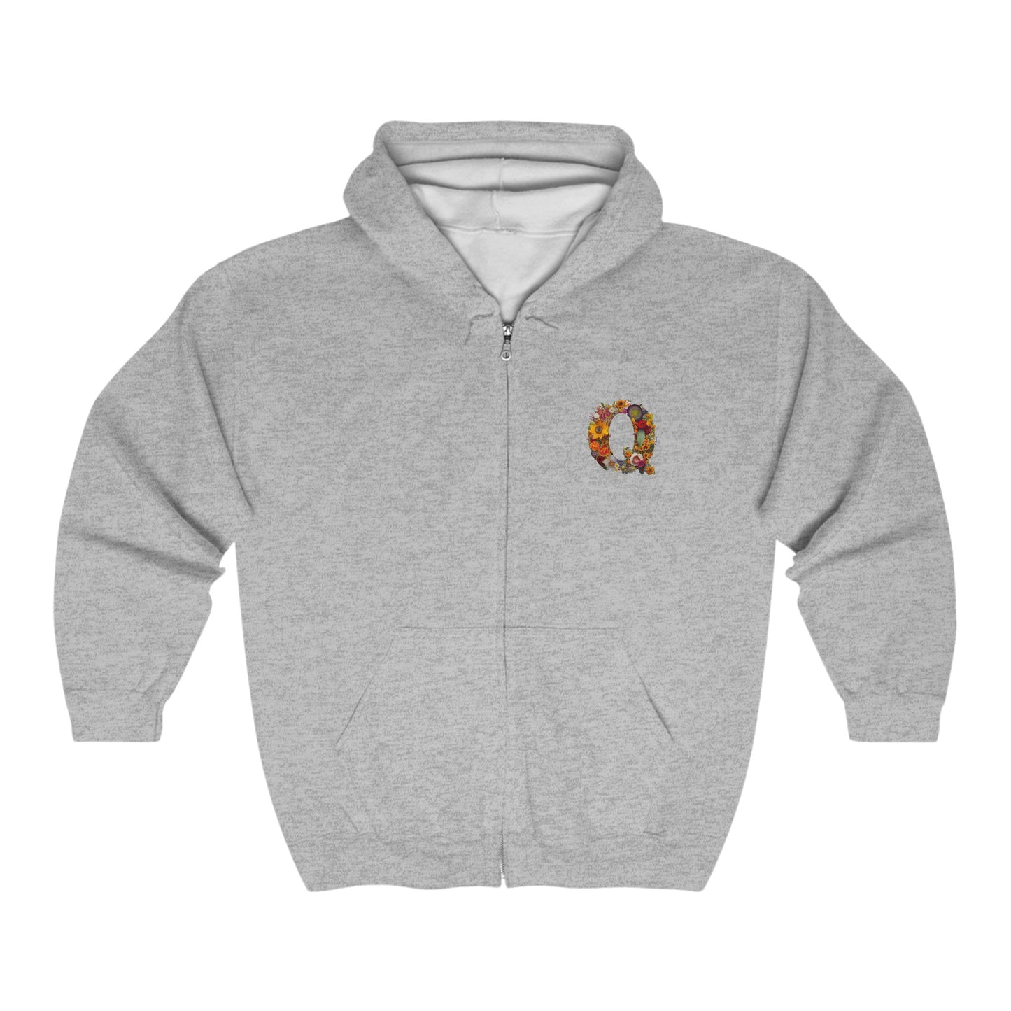 Unisex Heavy Blend™ Full Zip Hooded Sweatshirt "Q"