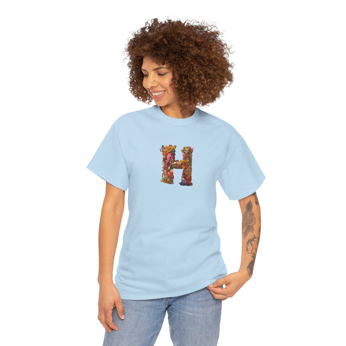 Unisex Heavy Cotton Tee "H"