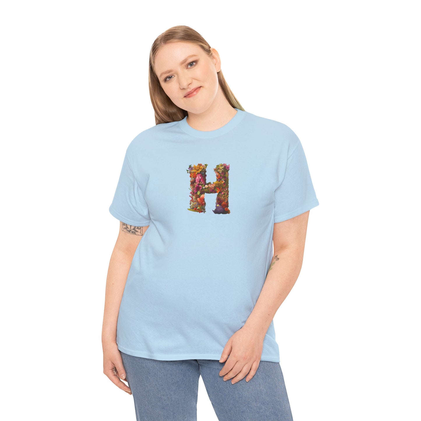 Unisex Heavy Cotton Tee "H"