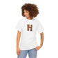 Unisex Heavy Cotton Tee "H"