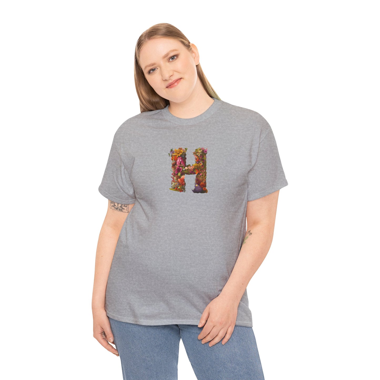 Unisex Heavy Cotton Tee "H"