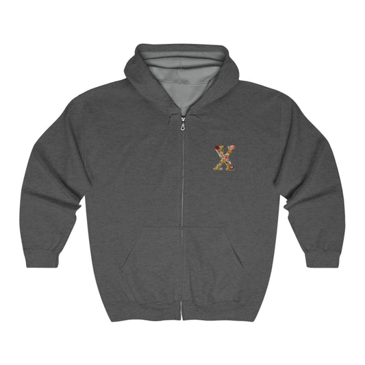 Unisex Heavy Blend™ Full Zip Hooded Sweatshirt "X"