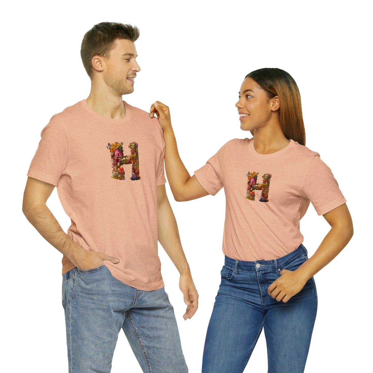 Unisex Jersey Short Sleeve Tee "H"