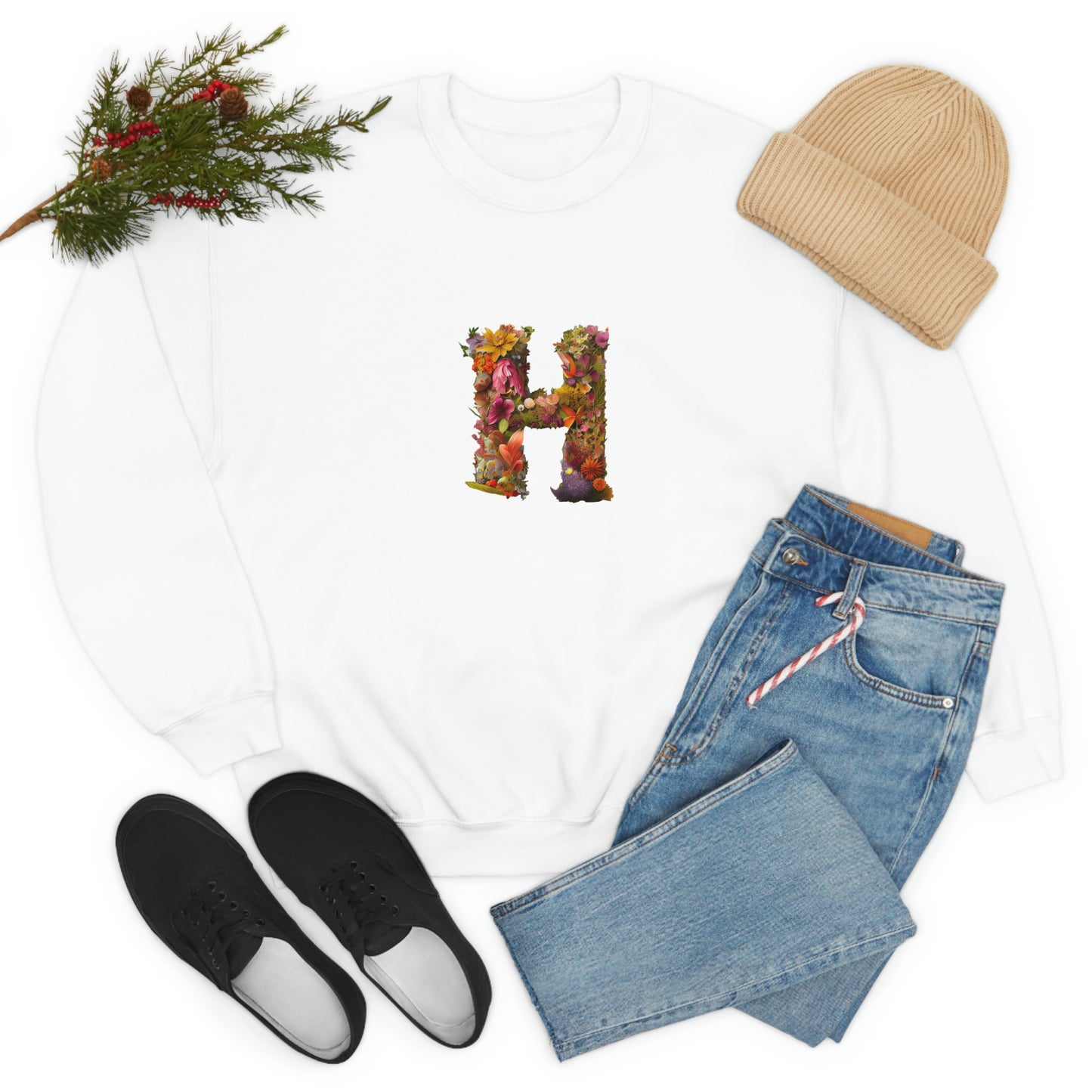 Unisex Heavy Blend™ Crewneck Sweatshirt "H"